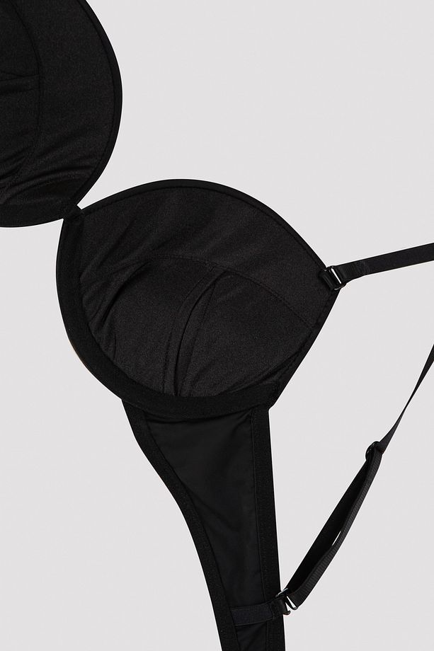 Siyah Wowbra Destekli Push Up Sütyen - 5