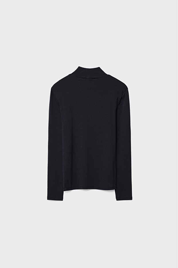 Basic dik yaka t-shirt - 6