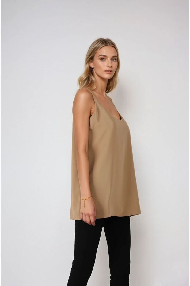 الجمل رقيقة حزام بلوزة - 4