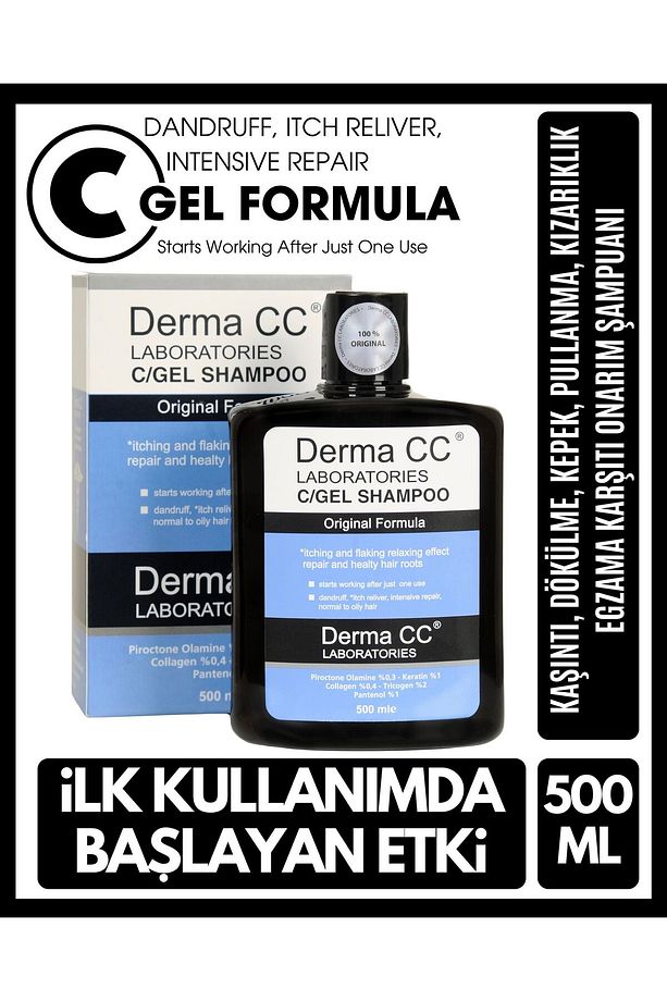 C/gel Shampoo - Saç Köklerini Onaran Bakım Şampuanı 500 ml - 1