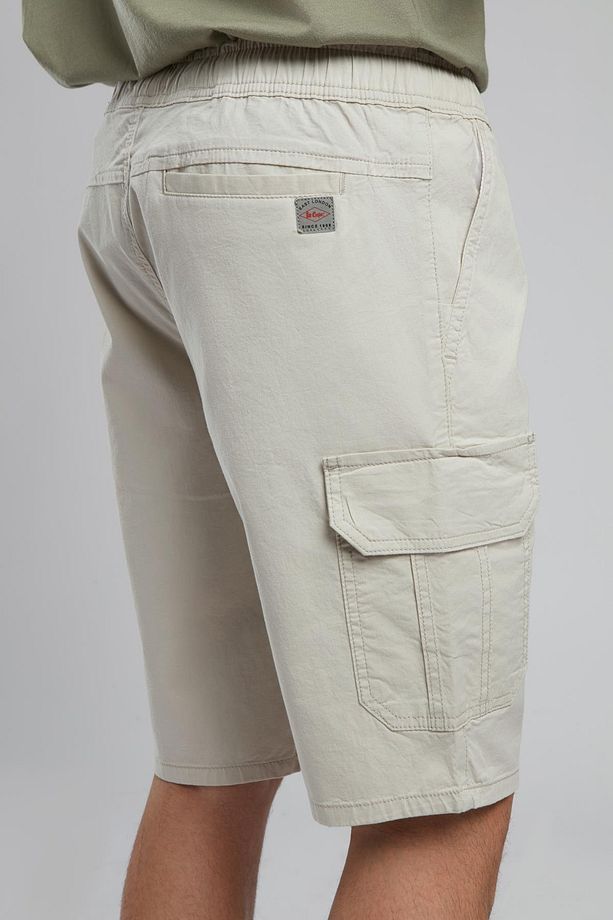 Jogger Cargo Erkek Dokuma Şort Taş - 4