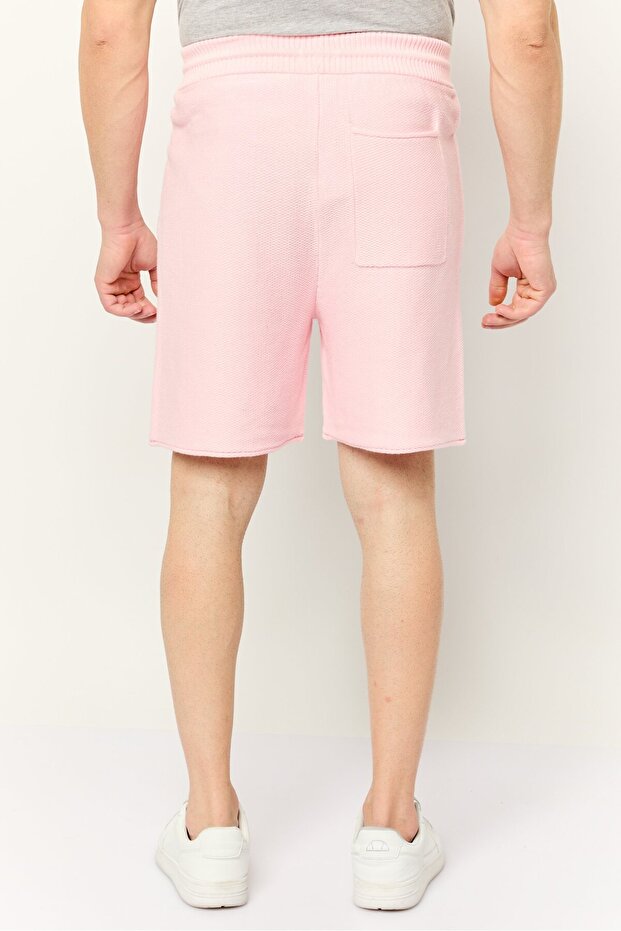 شورت رجالي محبوك أساسي، وردي - 2