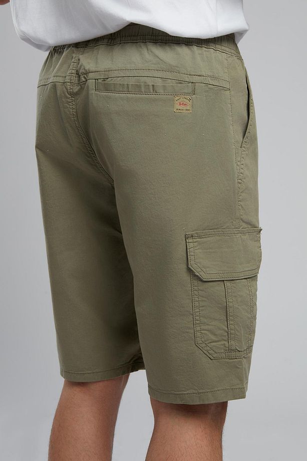 Jogger Cargo Erkek Dokuma Şort Haki - 4