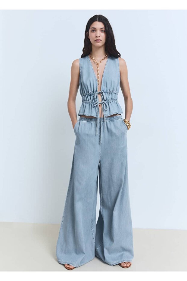 Lyocell Palazzo Pantolon - 2