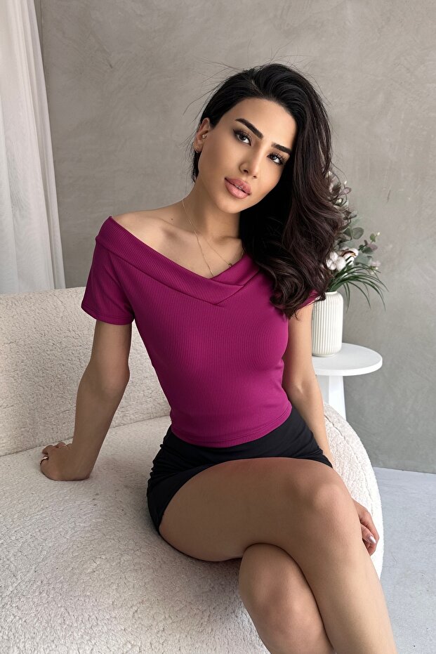 Crop Kısakol Fitilli Ön Arka V - 6