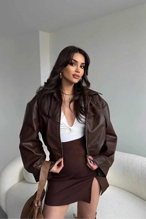 Kadın Deri Ceket - 2