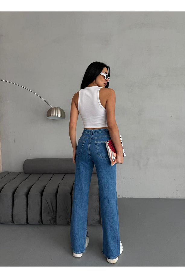 YIRTMAÇ DETAYLI BORU PAÇA LYCRA JEAN - 8