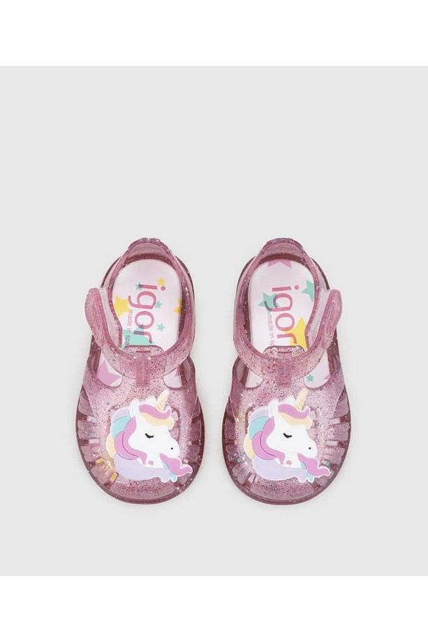 Tobby Unicornio S10341 Kız Çocuk Fuşya Simli Sandalet - 3