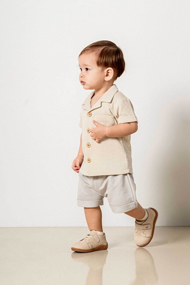 Baby Boy Child Natural Cotton 2 Piece Set First Ben Trend Fashion Bottom Top Set