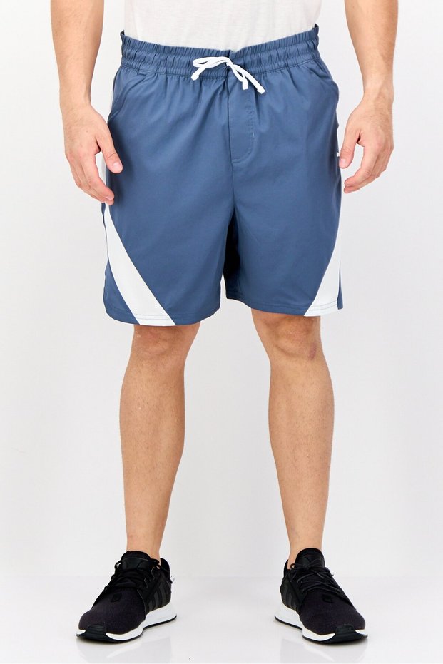 Men Sportswear Fit Outdoor Shorts, Slate Blue
