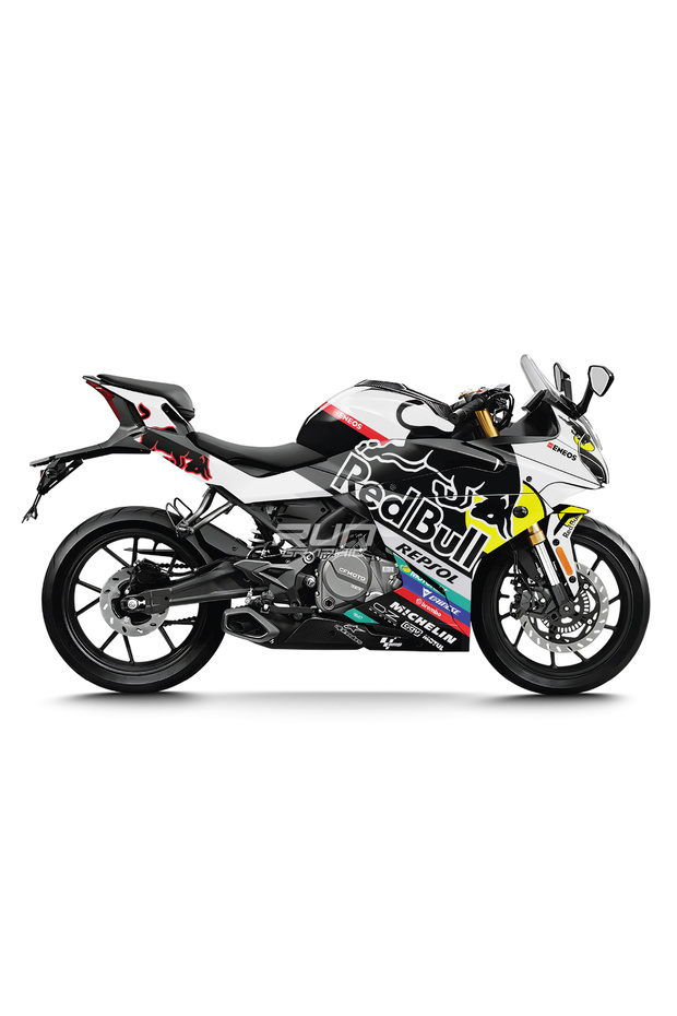 Cfmoto Sr250 Redbol Graphic Kit Sticker Set
