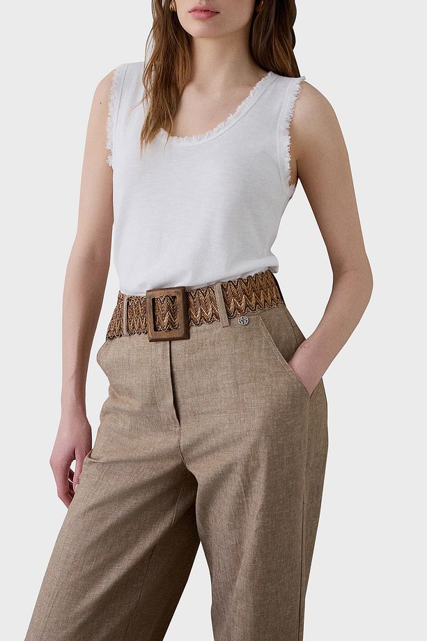 Pamuk Karışımlı Regular Fit Yuvarlak Yaka Basic Top TOP 053 - 1
