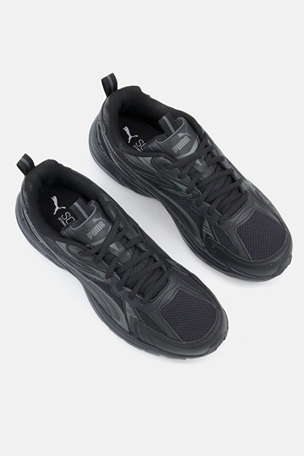 Men Milenio Tech Lace Up Sports Shoes, Black - 2