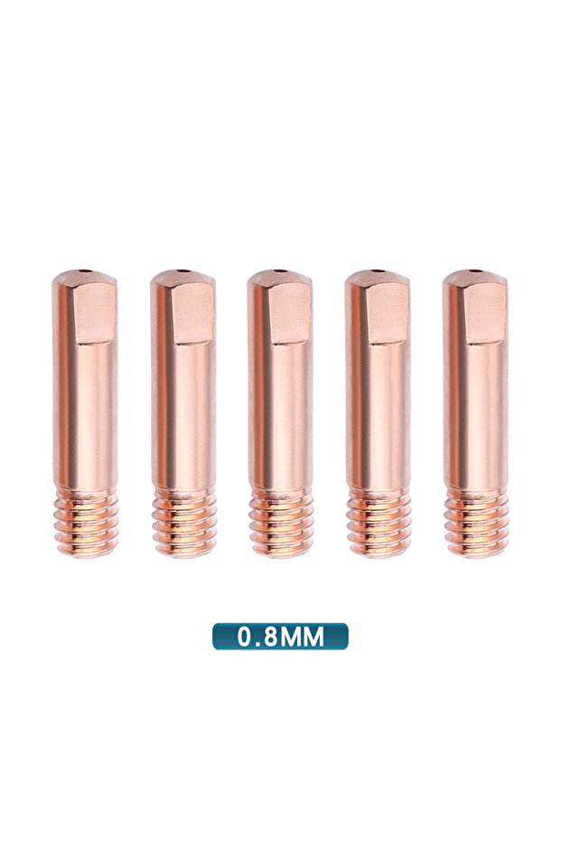 0.8mm 5pcs MB-15AK Contact Tip 0.6/0.8MM 14AK MIG/MAG Welding Torch Gas Nozzle Durable Insulation R