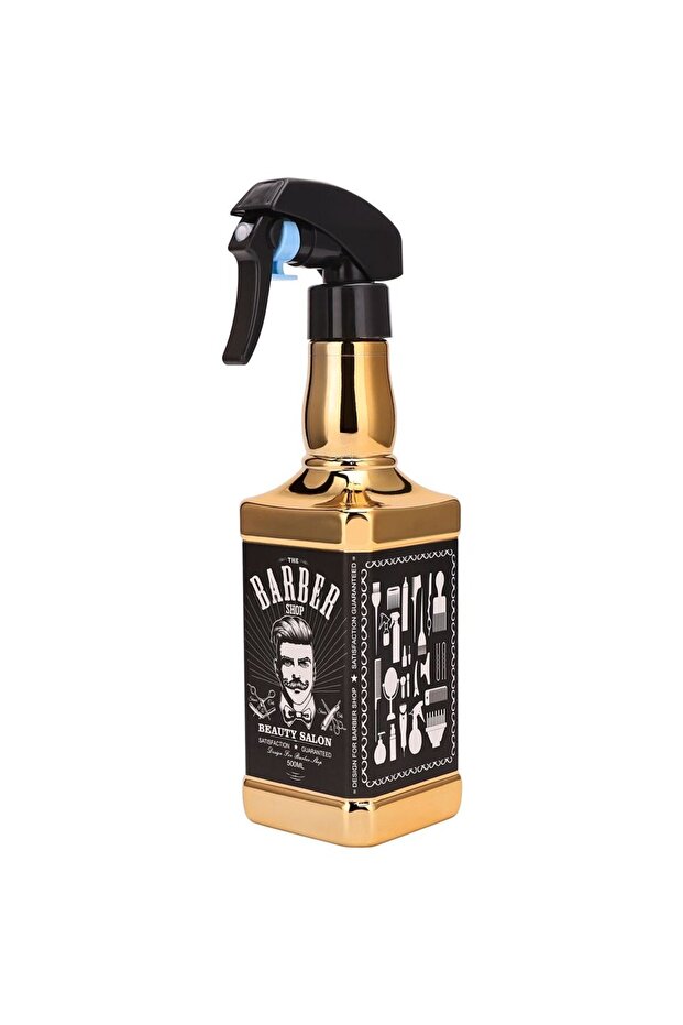 gold Professional Salon Barber Spray Bottle Refillable Fine Mist Empty Watering Can Water Sprayer Ba