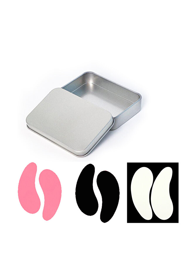 3Pairs pad Mixed 3 Pairs Reusable Silicone Eye Pads with box Stripe Lash Lift Eyelash Extension Hydr