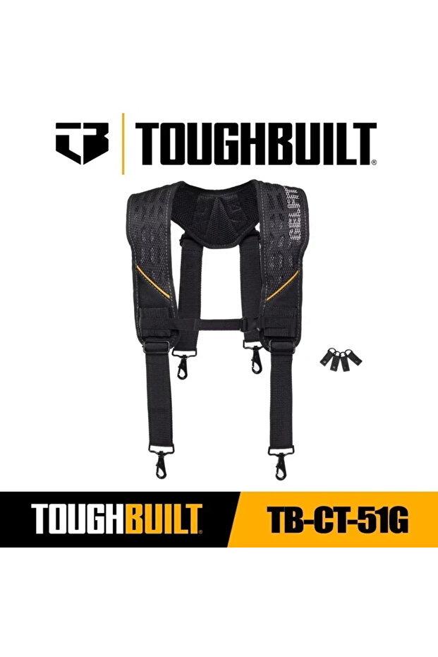 TB-CT-51G TOUGHBUILT TB-CT-51G Outdoor Tool Belt Comfortable Durable Duty Belt Foam Shoulder Padder