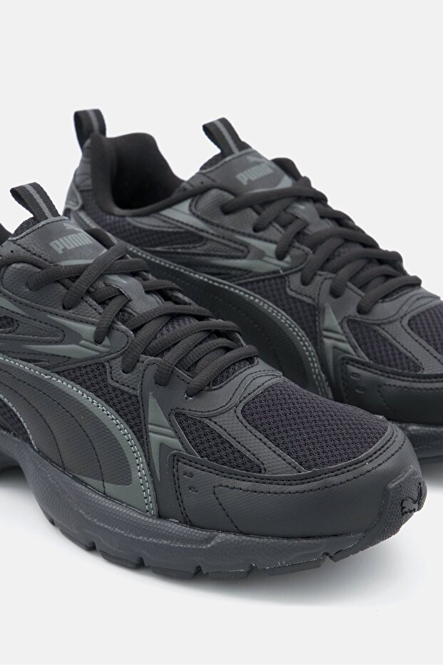 Men Milenio Tech Lace Up Sports Shoes, Black - 3
