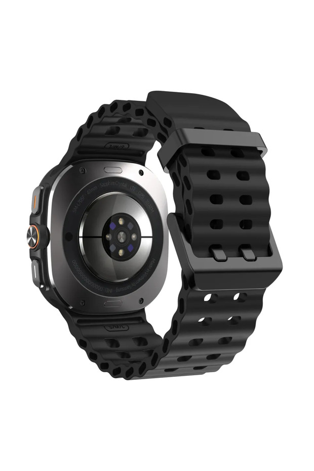 Galaxy Watch Ultra black Marine Band For Watch Ultra 47mm Sports Silicone Strap Bracelet For Galax
