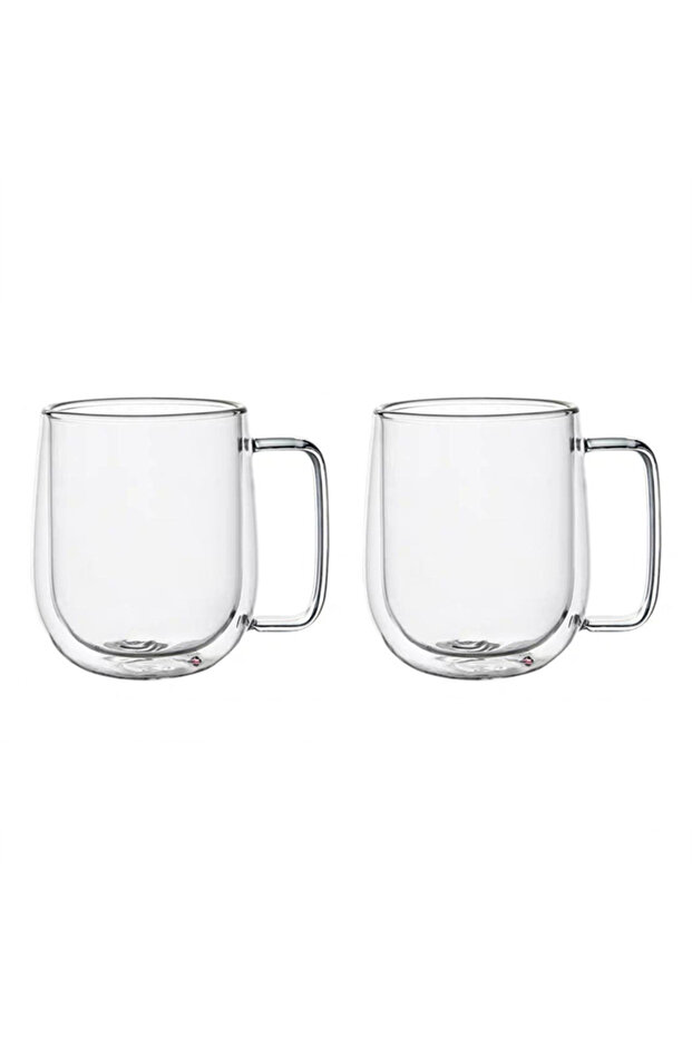 150-350ml 250ml-2Pcs 1/2Pc Double Wall Glass Mug High Borosilicate Heat Resistant Coffee Cup with Ha