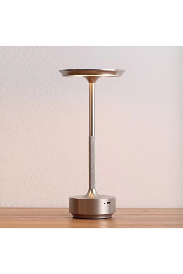 SilverA Wireless Table Lamp LED Touch Sensor Desktop Night Light Rechargeable Reading Lamp for Resta - 1