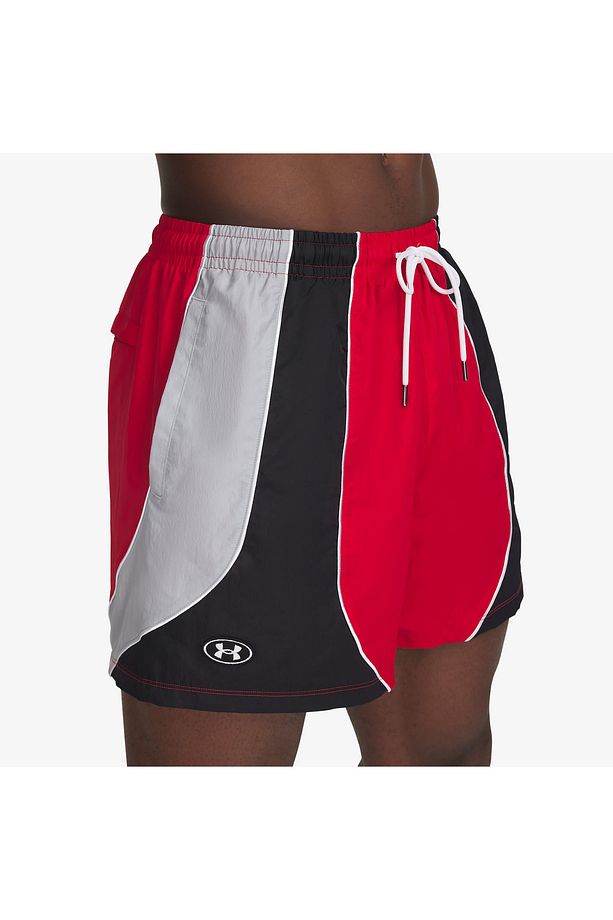 Icon Volley Colorblock Erkek Kırmızı Şort - 4