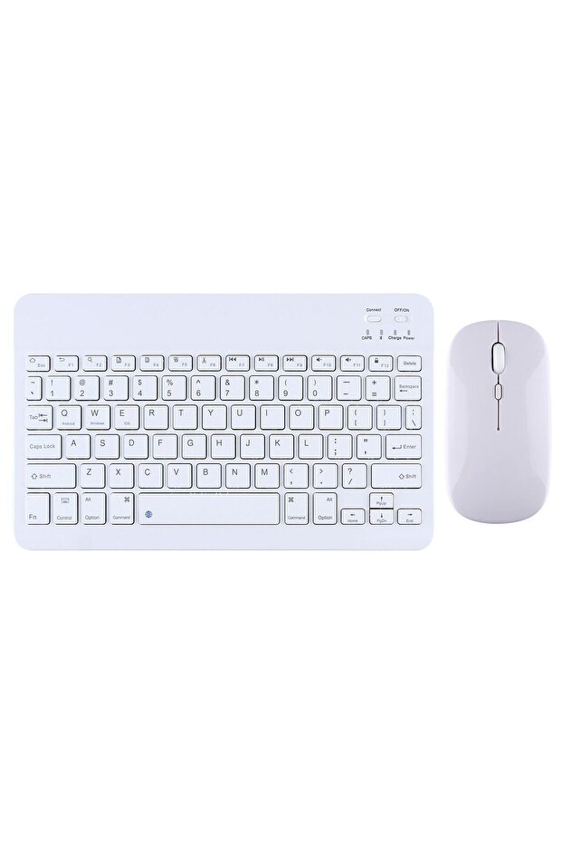 BL30 Bluetooth Ios Ipad Android Windows Uyumlu Klavye Mouse Seti - Sessiz - Şarjlı - Combo - 6
