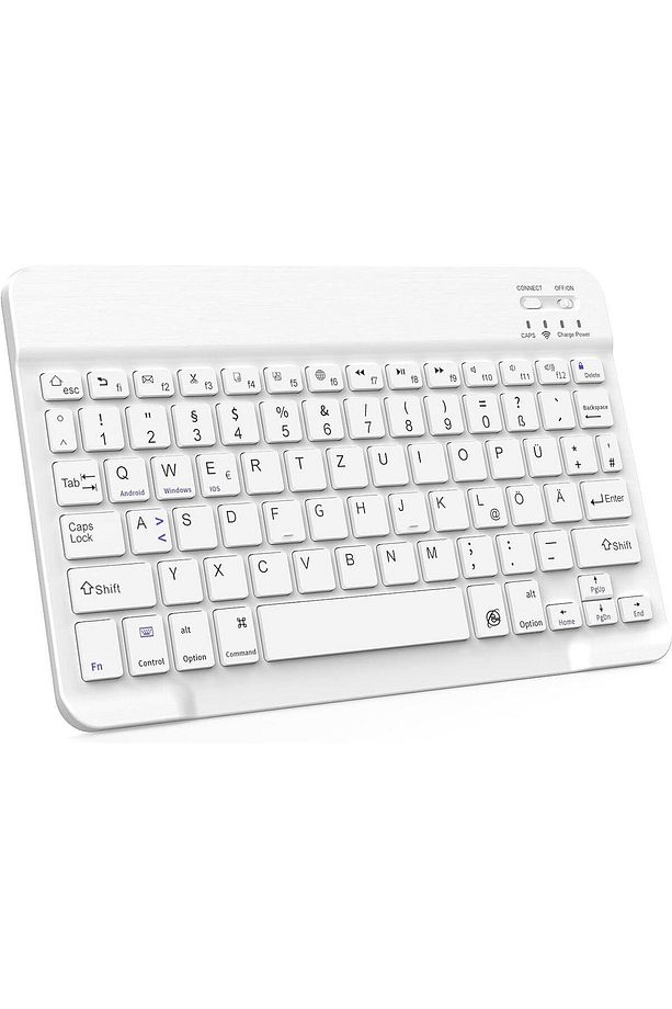 Bl30 Bluetooth 10 Inç Ios Windows Android Uyumlu Kablosuz Klavye - Türkçe - Şarjlı - Sessiz - 1