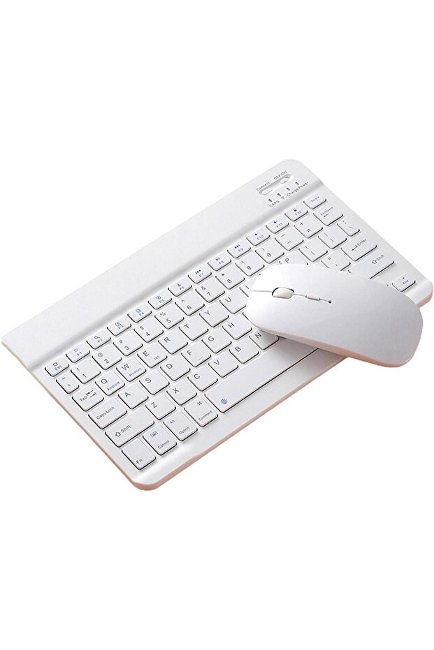BL30 Bluetooth Ios Ipad Android Windows Uyumlu Klavye Mouse Seti - Sessiz - Şarjlı - Combo - 5