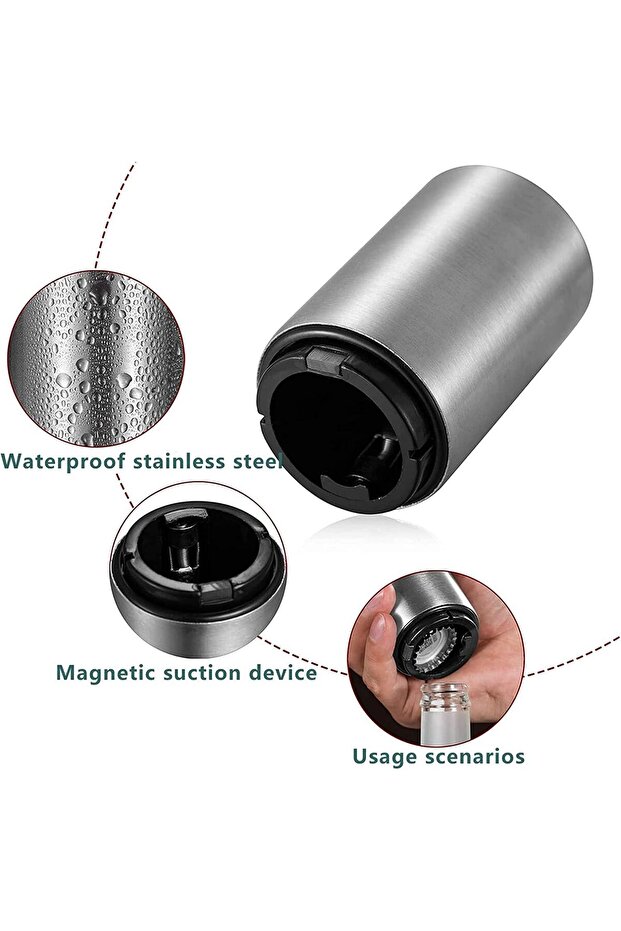 فتاحة زجاجات أوتوماتيكية مع مغناطيس - 3
