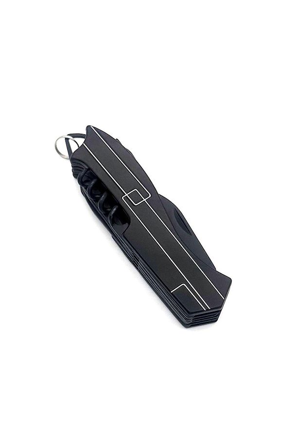 11 Fonksiyonlu Kamp Cep Çakısı Multitool Siyah - 4