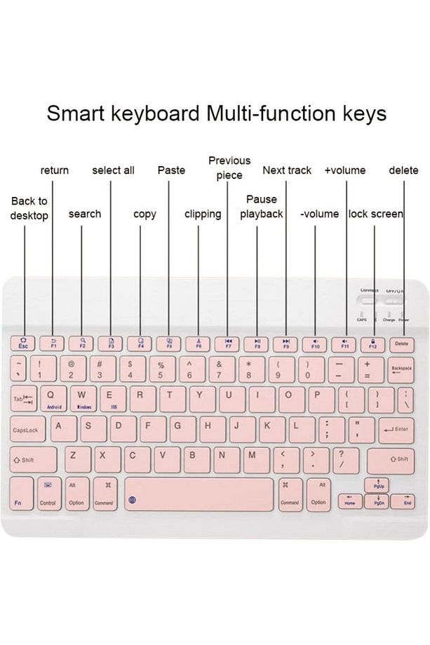 Bl30 Bluetooth Ios Ipad Android Windows Uyumlu Klavye Mouse Seti - Sessiz - Şarjlı - Combo - 7