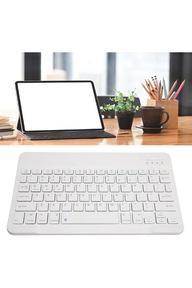 Bl30 Bluetooth 10 Inç Ios Windows Android Uyumlu Kablosuz Klavye - Türkçe - Şarjlı - Sessiz - 3