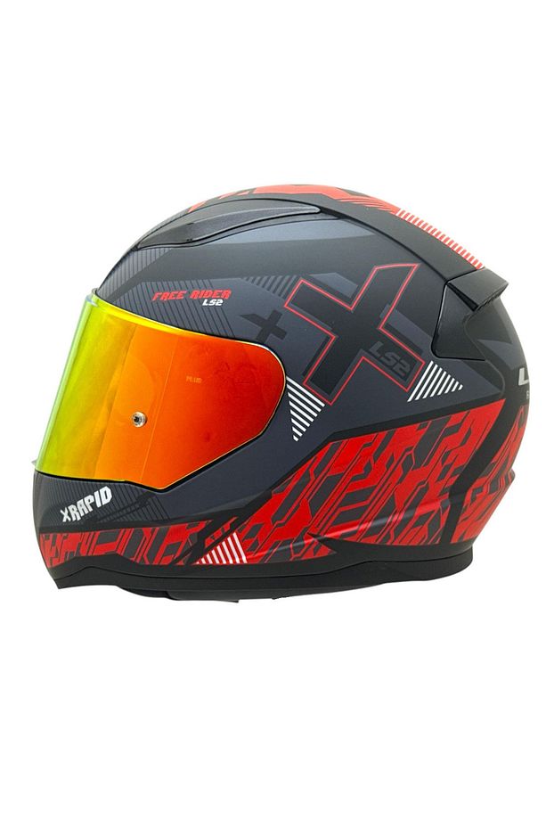 RAPID 2 XTREET KIRMIZI CAM KASK - 2