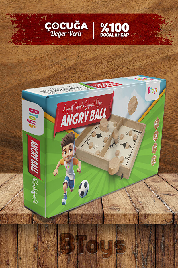 Angry Ball - Wooden Intelligence and Strategy Game