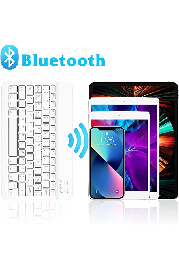 BL30 Bluetooth Ios Ipad Android Windows Uyumlu Klavye Mouse Seti - Sessiz - Şarjlı - Combo - 2