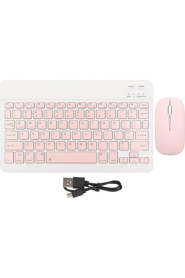 Bl30 Bluetooth Ios Ipad Android Windows Uyumlu Klavye Mouse Seti - Sessiz - Şarjlı - Combo - 5