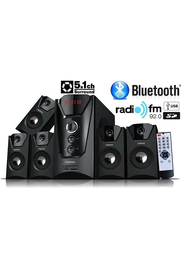5+1 Sinema Sistemi Bluetoothlu Dijital Ekran Radyolu Usb Ses Sistemi - 1