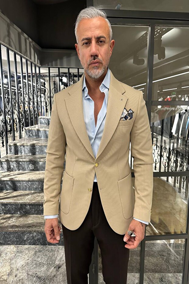 YARIM ASTAR ÖRME CEKET - 2