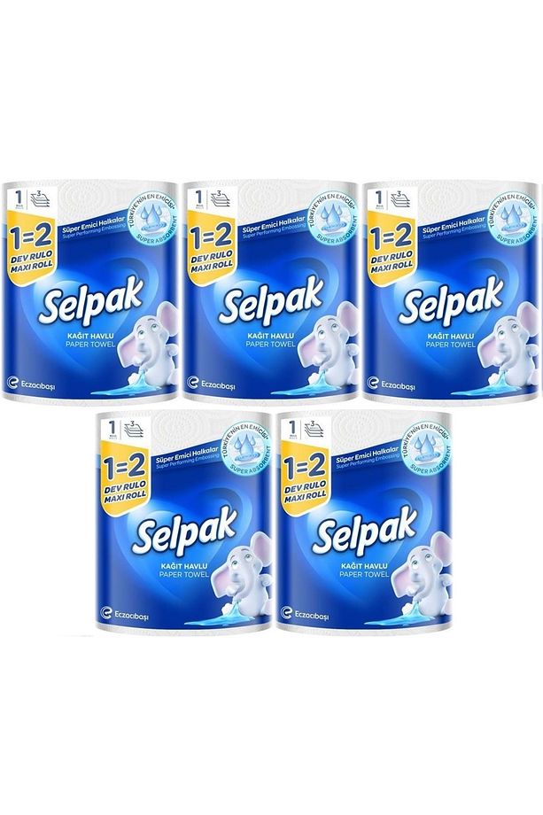 Kağıt Havlu (3 KATLI) Dev Rulo (5 Lİ SET) - 1