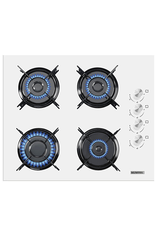 Home Basic Beyaz Cam Ankastre Set - 3