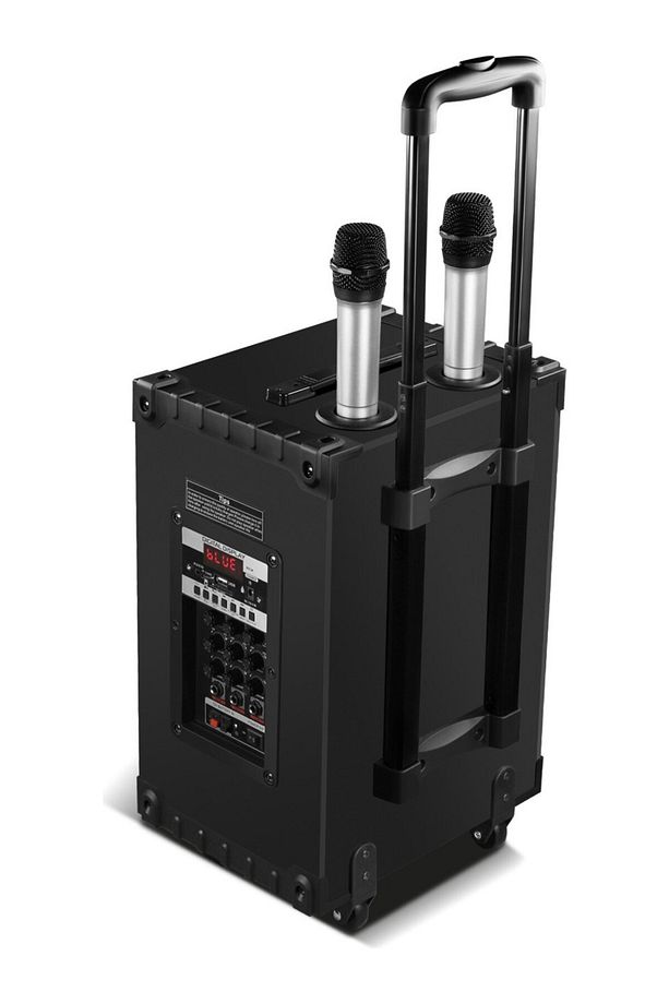 Çift Mikrofonlu Şarjlı Bluetooth Hoparlör Karaoke Sistemi - 3