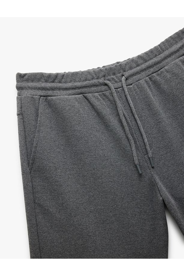 Cep Detaylı Beli Bağcıklı Basic Spor Şort - 5