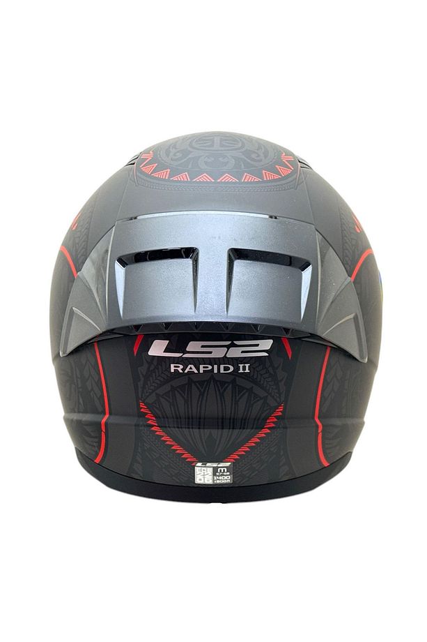 RAPID 2 TAKAROA MAT SİYAH-KIRMIZI KASK FULL SET - 5