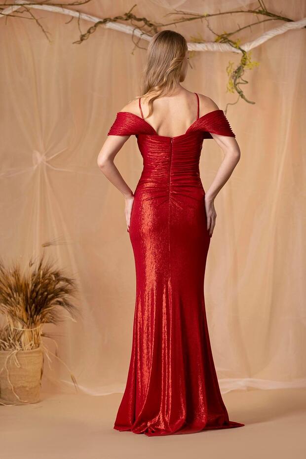 6012SIM SIVAMA LAME ELBİSE - 2