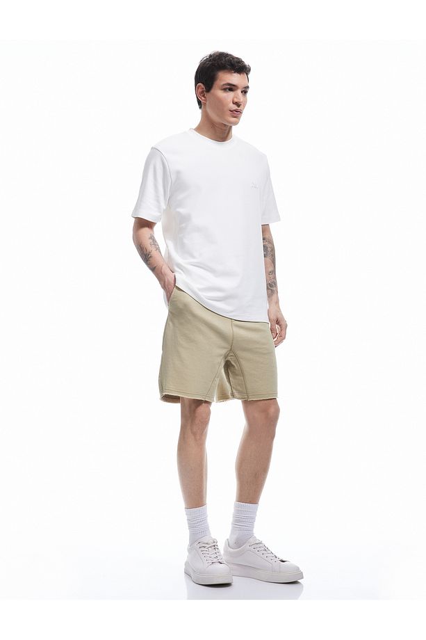 Regular Fit Cepli Mini Beli Bağcıklı Şort - 1