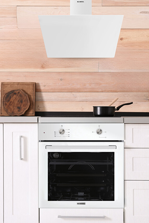 Home Basic Beyaz Cam Ankastre Set - 6