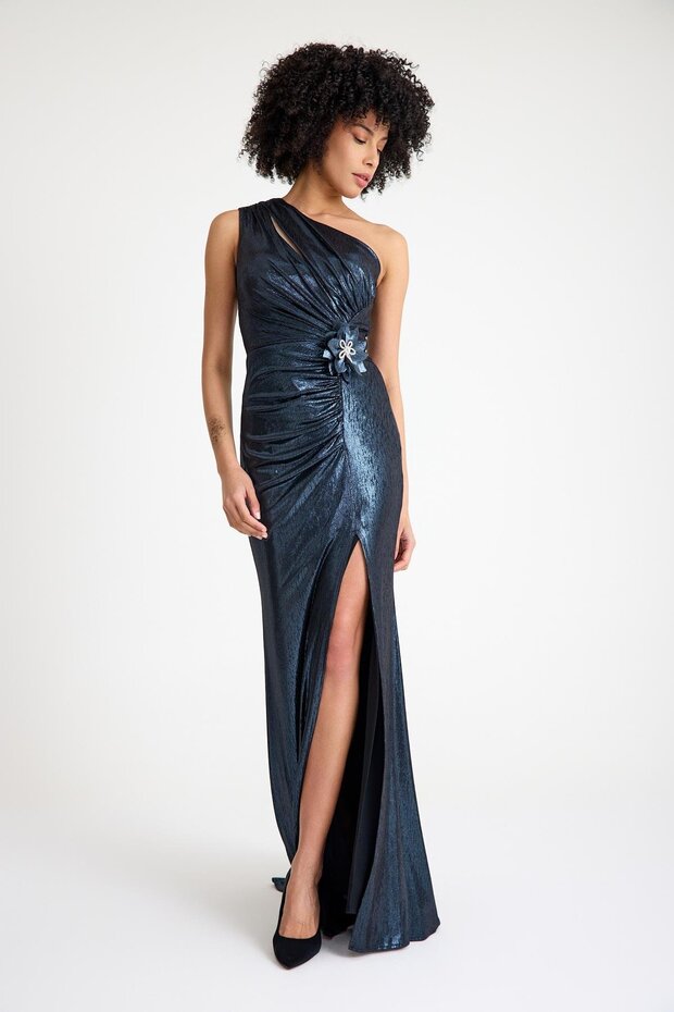 6005SIM ÖRME SIVAMA LAME ELBİSE - 2