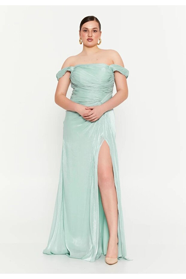 6053ŞİF ŞİFON ELBİSE - 6