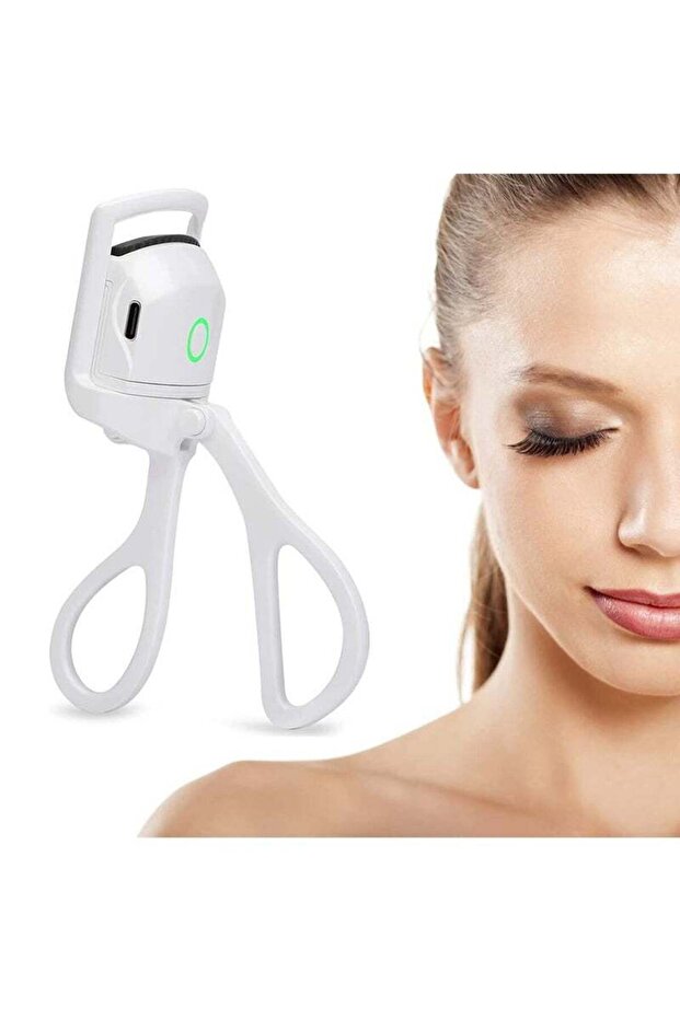 Rechargeable Electric Eyelash Curler, Fast Heating 2 Temp Settings for Makeup